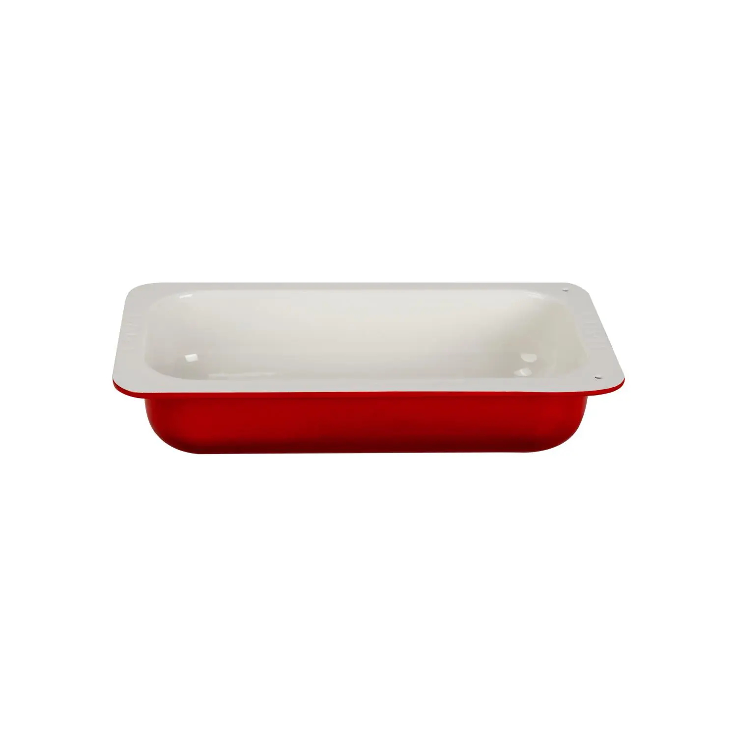 Lava Cast Iron 1/3 Gastronom Tray Rectangle Size 32x17cm. - Red