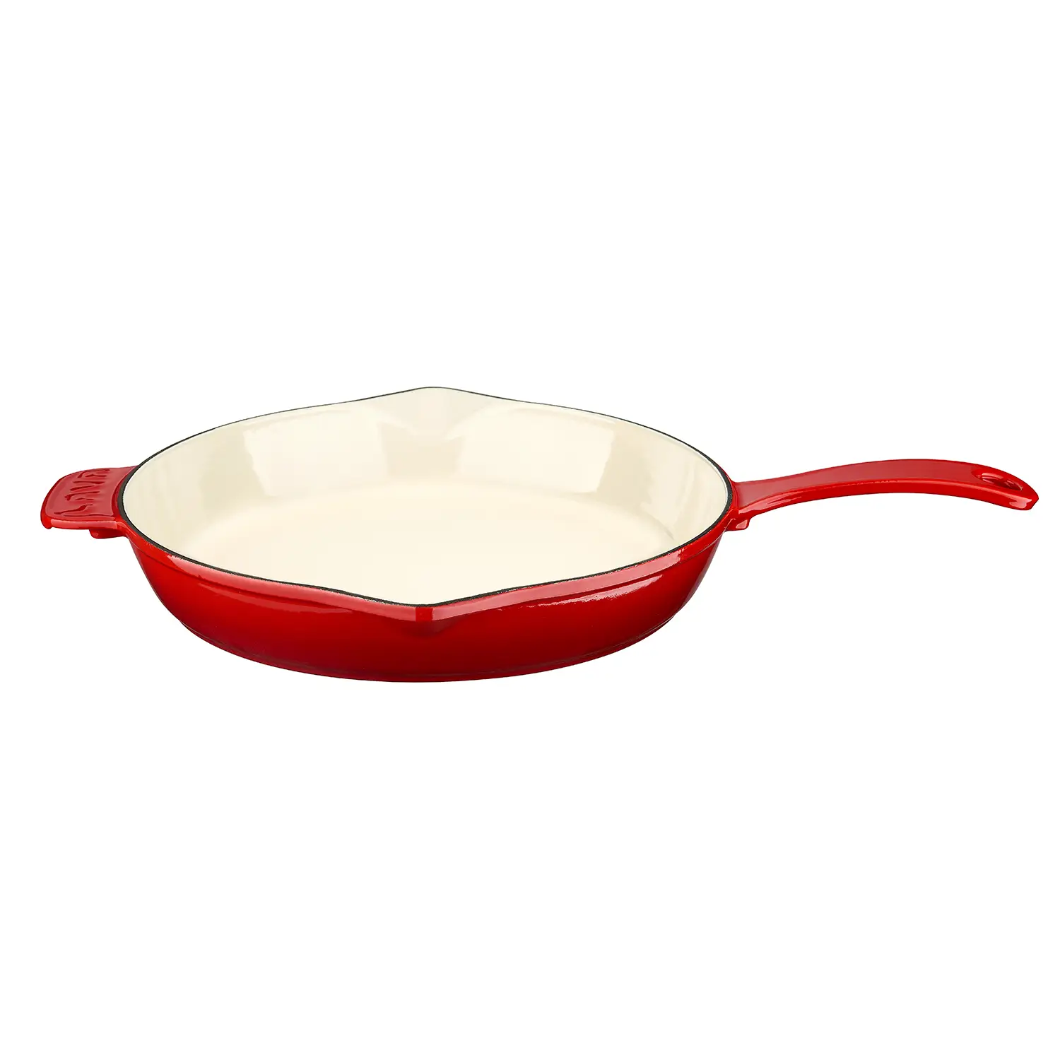 Lava Cast Iron Round Edition Series Saucepan. Long-Stem, Dia. Ø 28cm. - Red