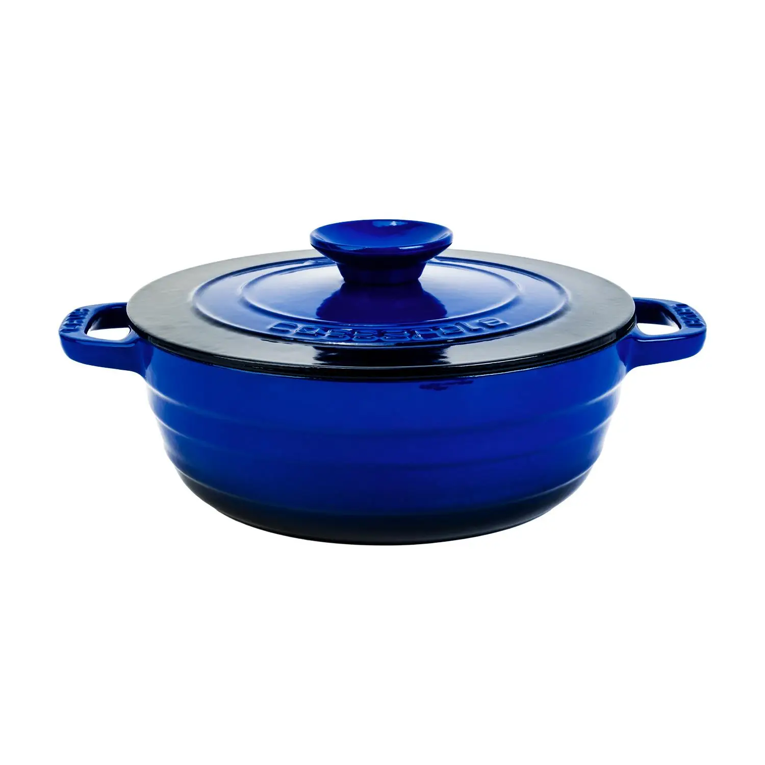 Lava Cast Round Pot Cast Iron Lid Experience Series Diameter(Ø)28cm - Blue